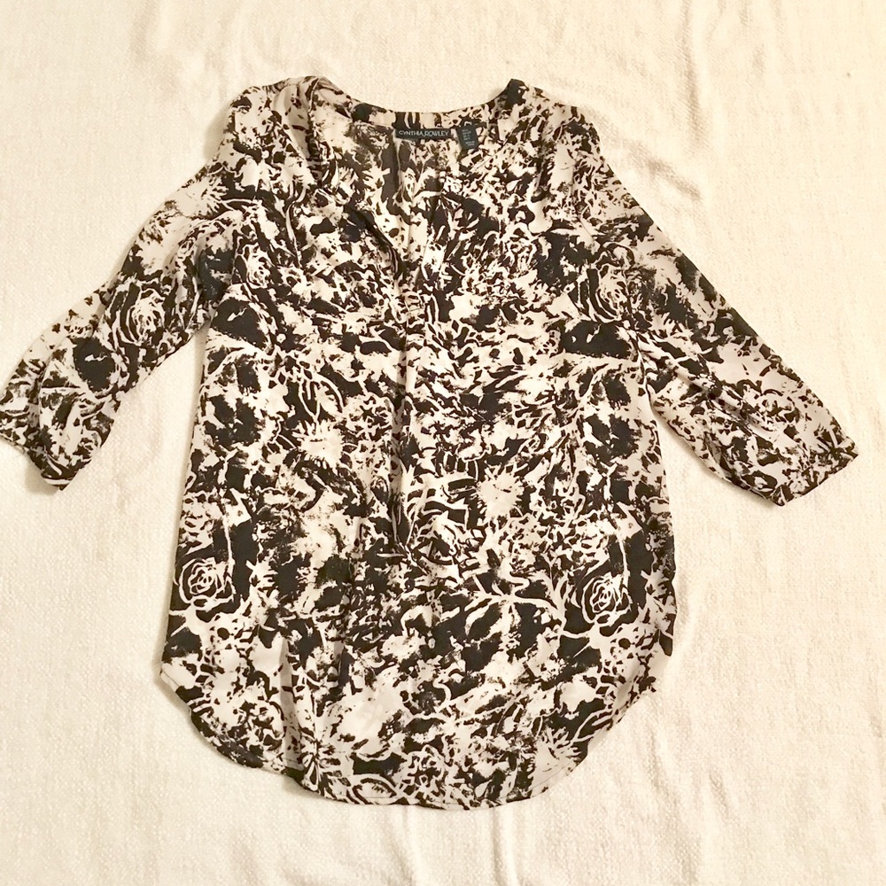 Black and White blouse